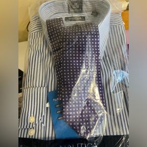 Nautica Men’s Button Down Shirt and coordinating tie.